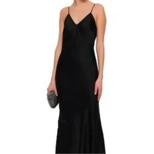 Rachel Zoe Black Spaghetti Strap Slip Dress